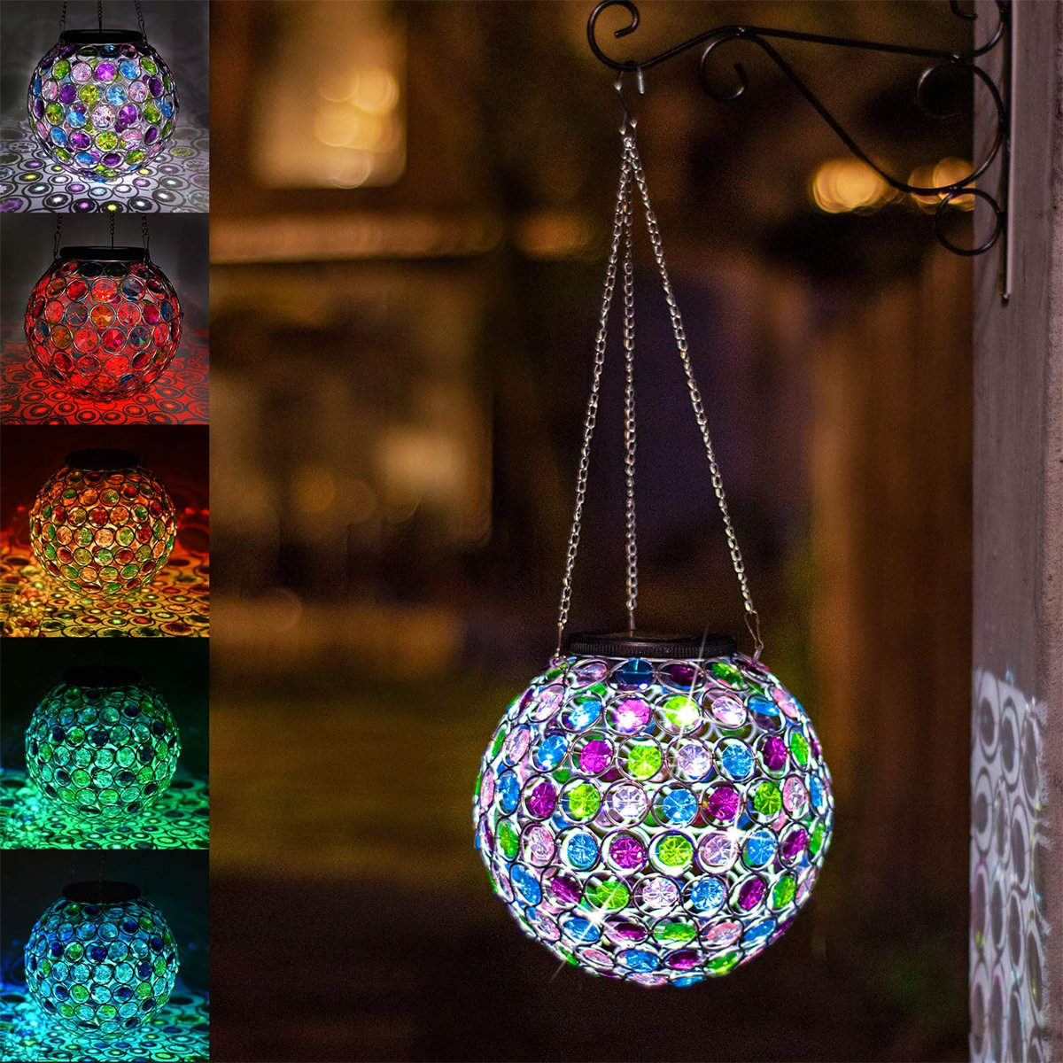 Multi coloured hanging lights on sale